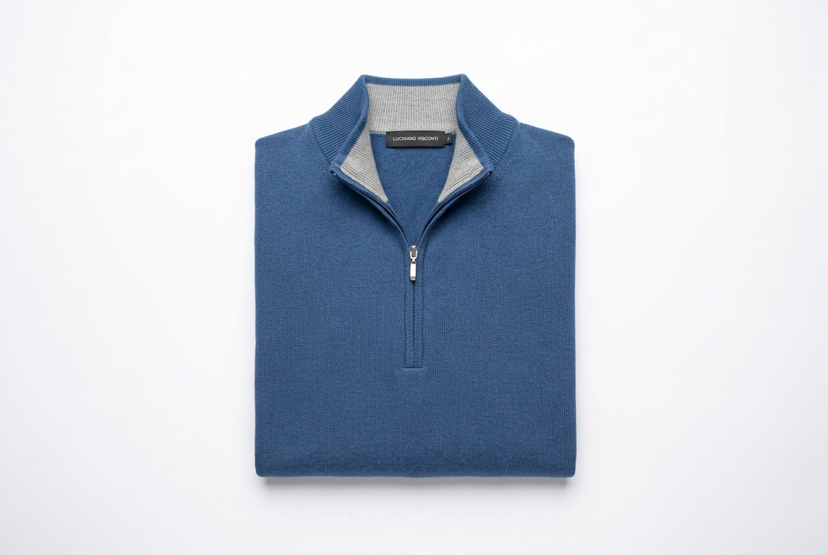 Luchiano Visconti Knit Quarter Zip