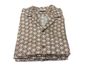 Faherty Palma S/S Linen Camp Shirt - Shore Sun Woodblock