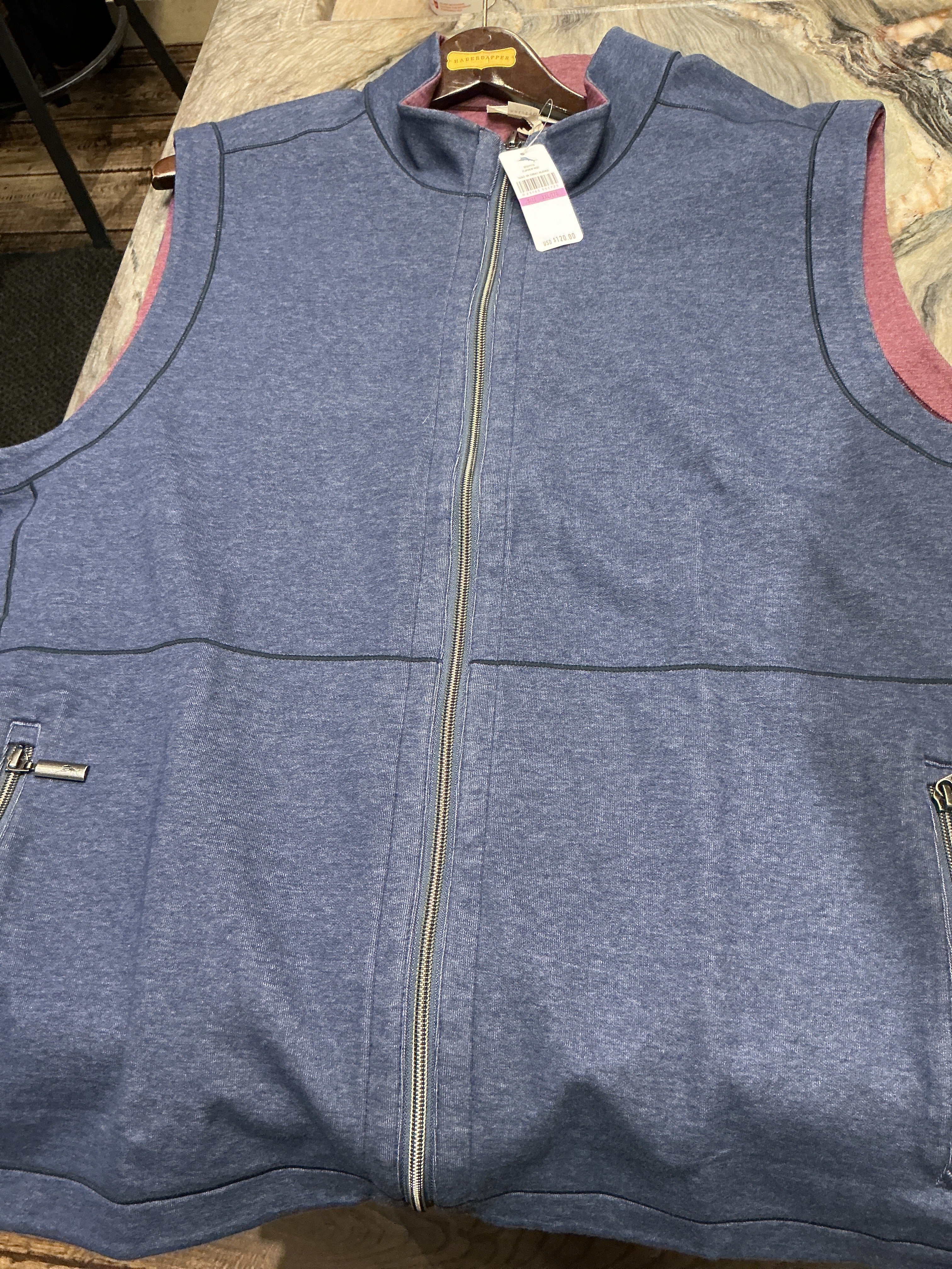 Tommy Bahama Full Zip Reversible Vest
