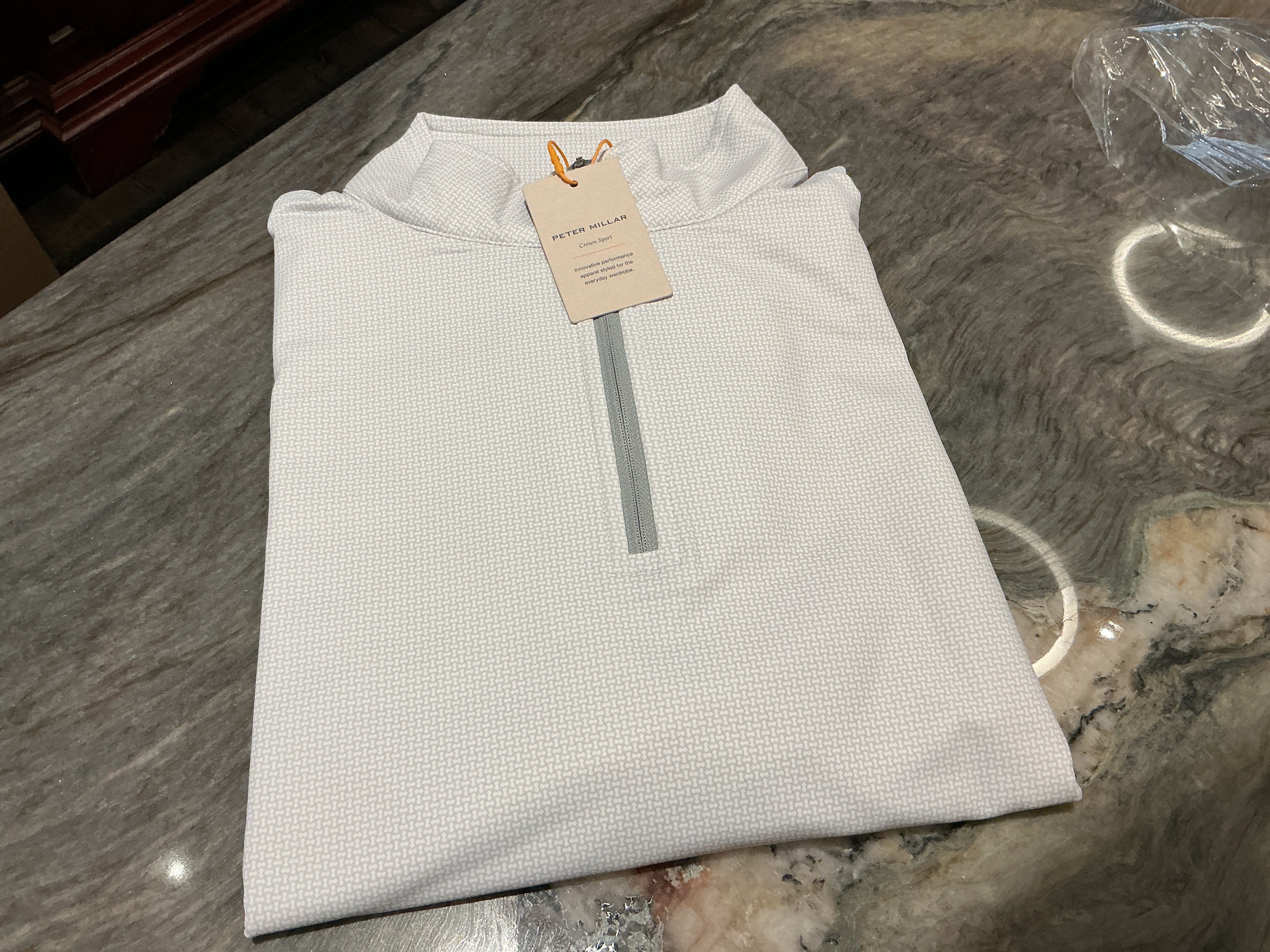 Peter Millar Basketweave Performance Quarter Zip