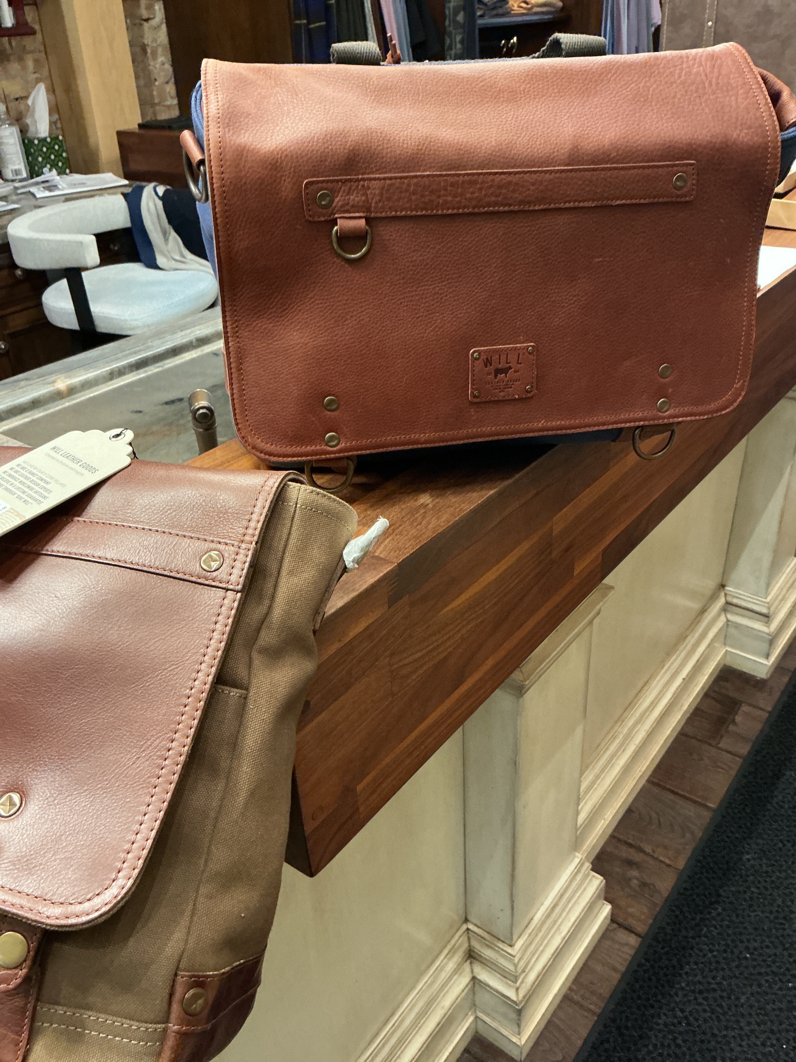 Will Leather Goods Canvas Messenger