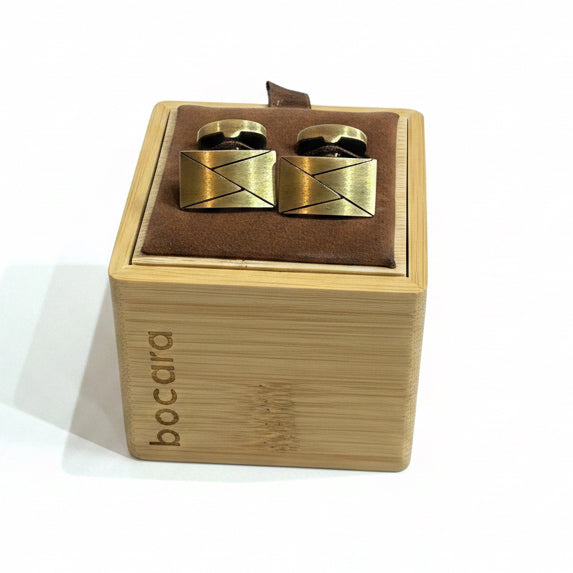 Bocara Cufflinks - Antique Brass