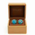 Bocara Cufflinks - Rhodium w/ Imperial Stone