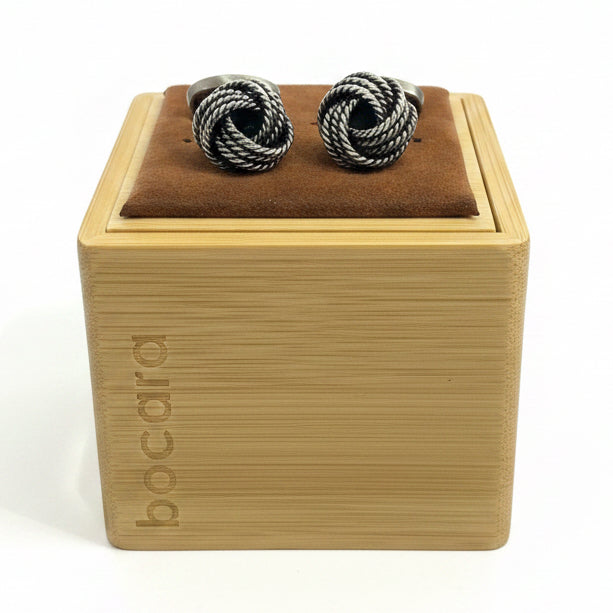 Bocara Cufflinks - Silver Knots
