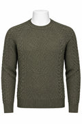 Schott Bros. Cable Knit Crewneck Sweater