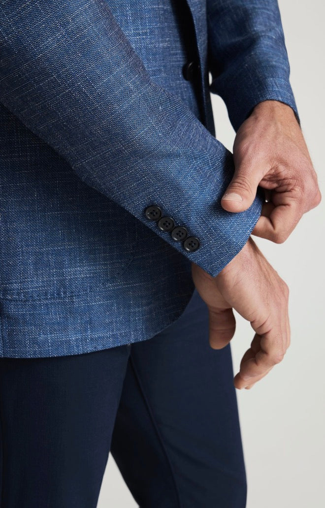 34Heritage Matteo Luxe Blazer In Navy