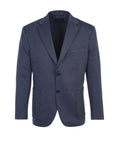 Luchiano Visconti Mercerized Melange Navy Travel Blazer