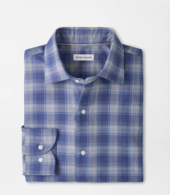 Peter Millar Cannon Performance Flannel Sport Shirt