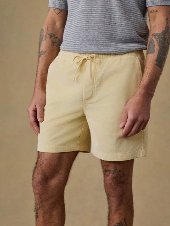 Faherty Essential Corduroy Short - Faded Sun