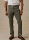 Faherty Stretch Terry 5-Pocket Pant - Island Olive