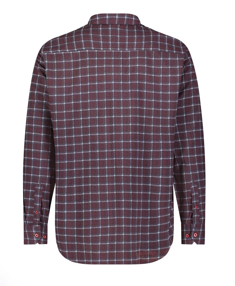 American Heritage Long Sleeve Shirt - Burgundy