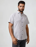 Stone Rose Boardwalk - Seersucker White Check Shirt
