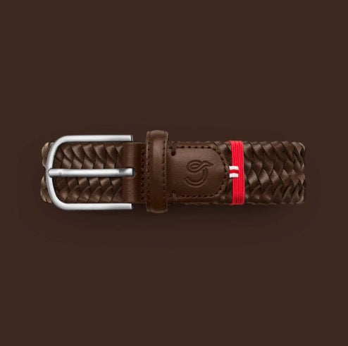 La Boucle Woven Leather Belt Roma