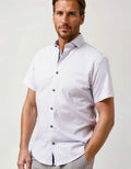 Stone Rose Nova - Light Blue Piazza Print Shirt