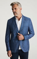 34Heritage Matteo Luxe Blazer In Navy