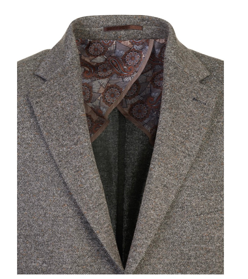 Luchiano Visconti Double-Faced Birdseye Beige Knit Sport Coat