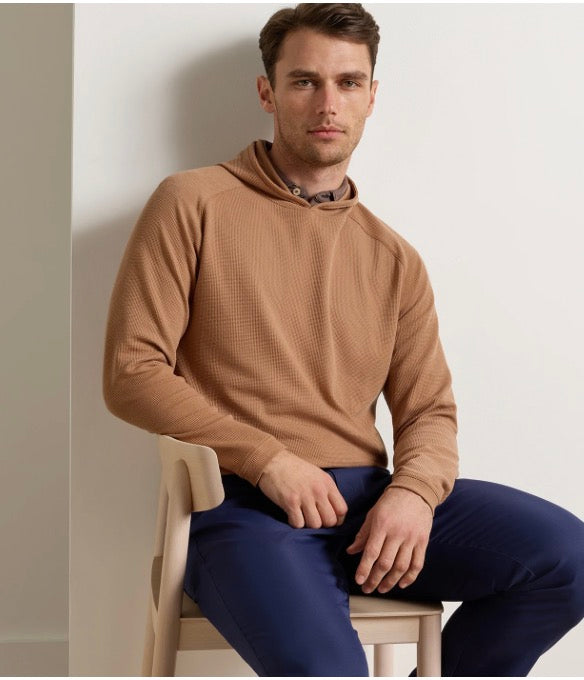 Peter Millar Pine Waffle Performance Hoodie