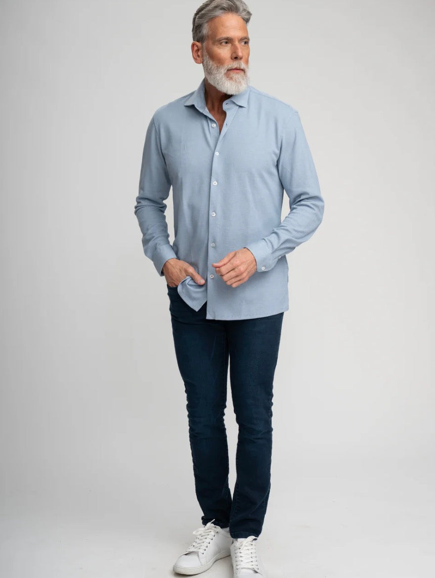 Stone Rose ORIGIN – Blue Shadow Long Sleeve Shirt