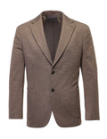 Luchiano Visconti Mercerized Melange Coffee Travel Blazer