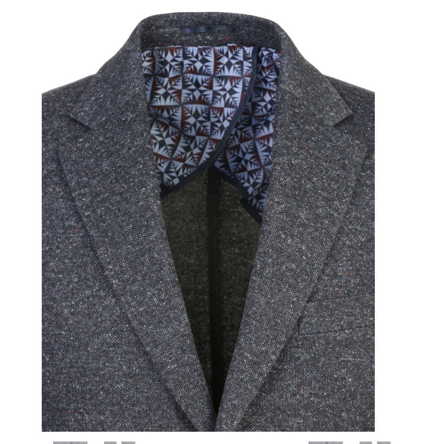 Luchiano Visconti Double-Faced Birdseye Indigo Knit Sport Coat