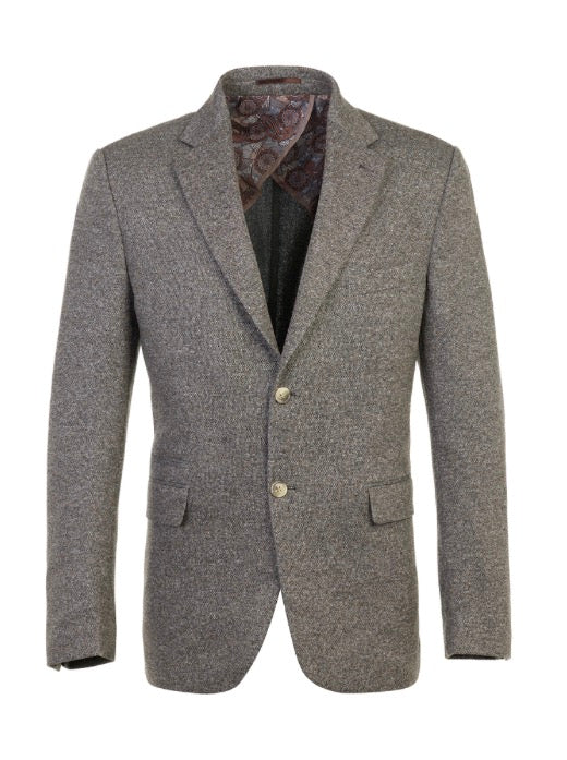 Luchiano Visconti Double-Faced Birdseye Beige Knit Sport Coat
