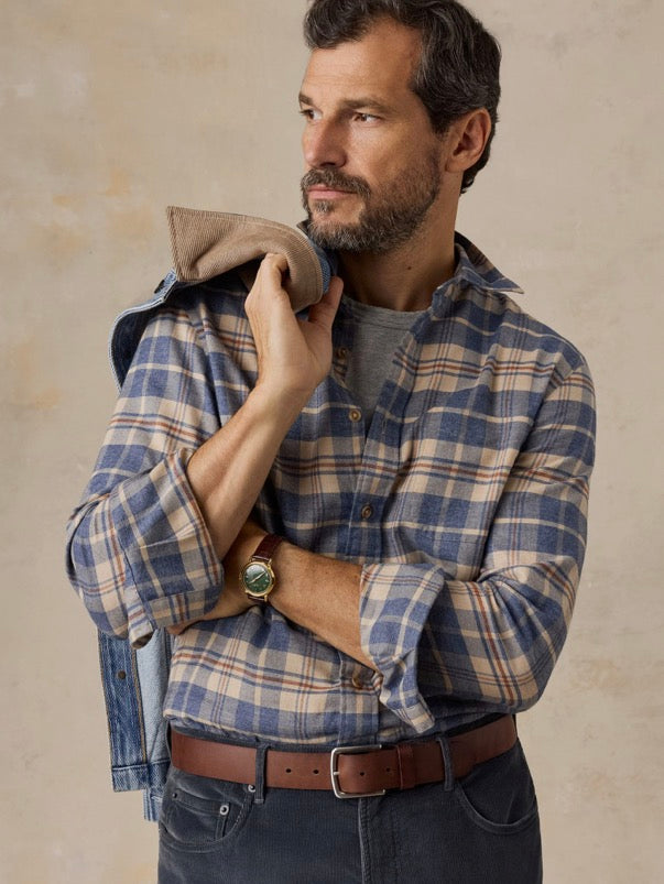 Faherty Timberline Brushed Twill Shirt
