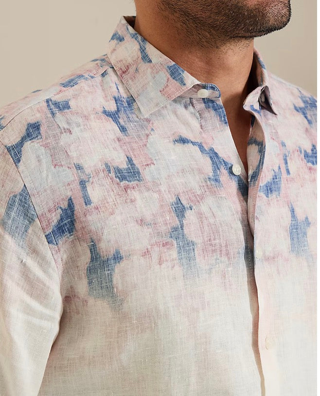 Tommy Bahama Alegra Fade Linen Long-Sleeve Shirt