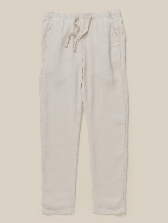 Faherty Linen Drawstring Pant - Weathered Sand