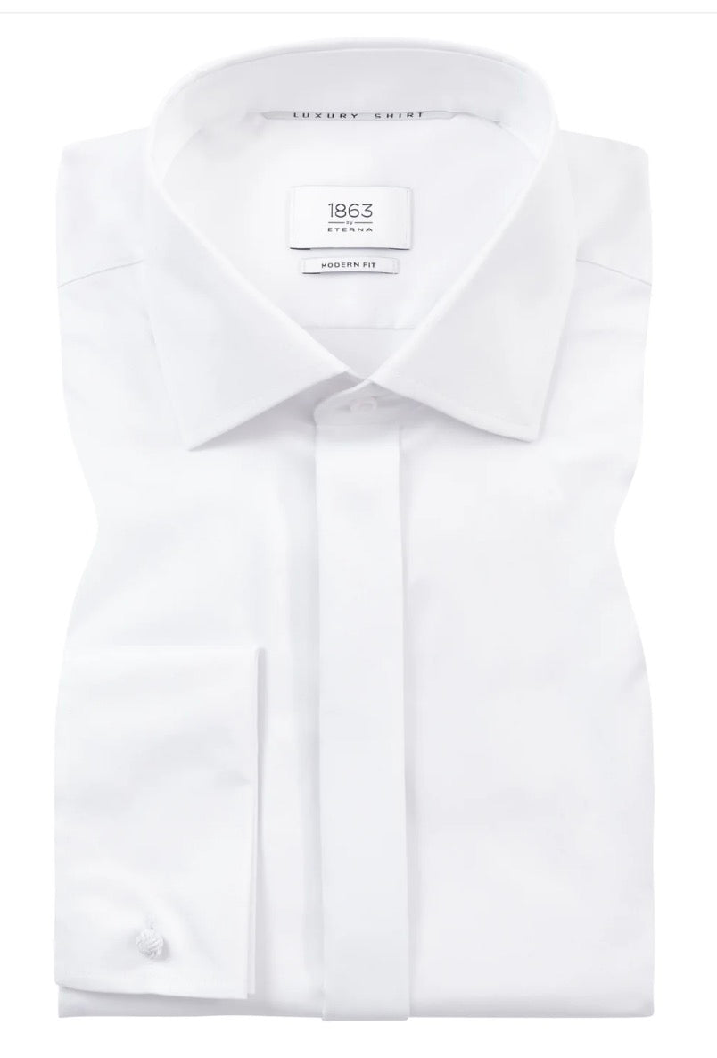 Eterna Luxury Shirt Covered Placket w/French Cuff Modern Fit