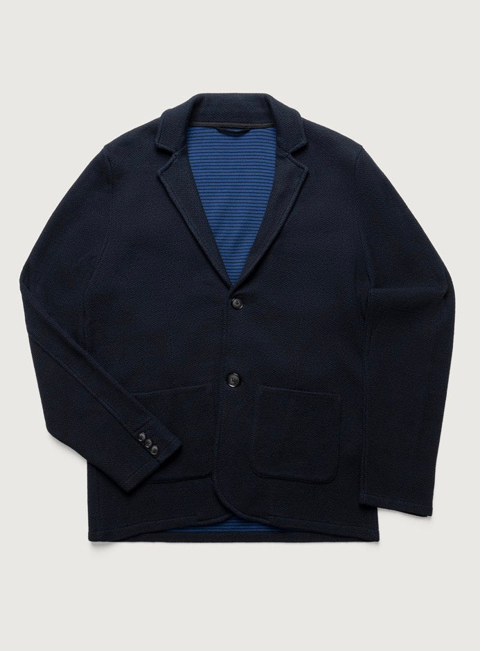 34Heritage Double Face Blazer In Navy