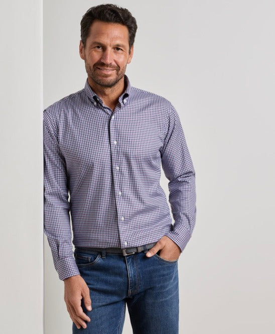Peter Millar Liam Crown Soft Twill Sport Shirt