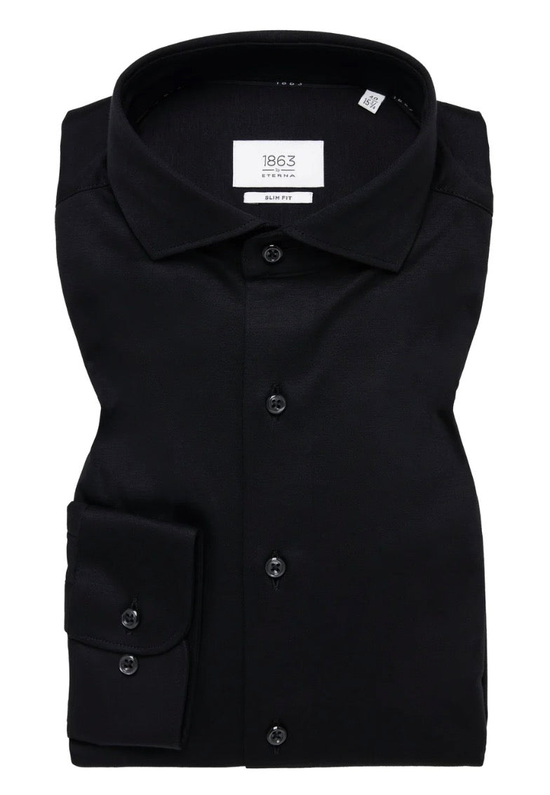 Eterna Jersey Slim Fit L/S Dress Shirt