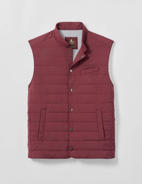 Johnnie-O Bauer Snap Front Quilted Vest
