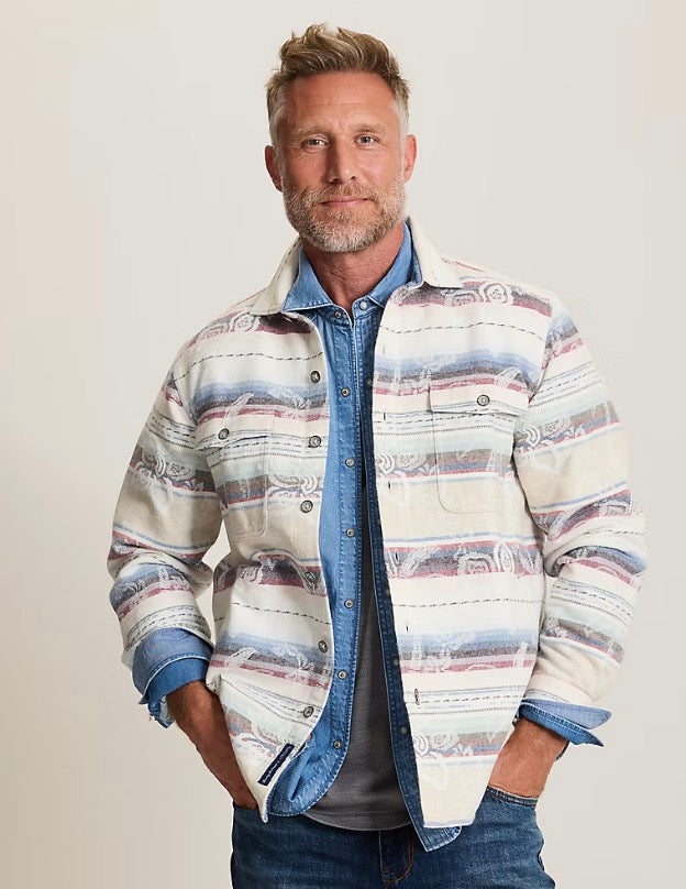 Tommy Bahama x Stetson Peco Palms Jacquard Shirt Jacket