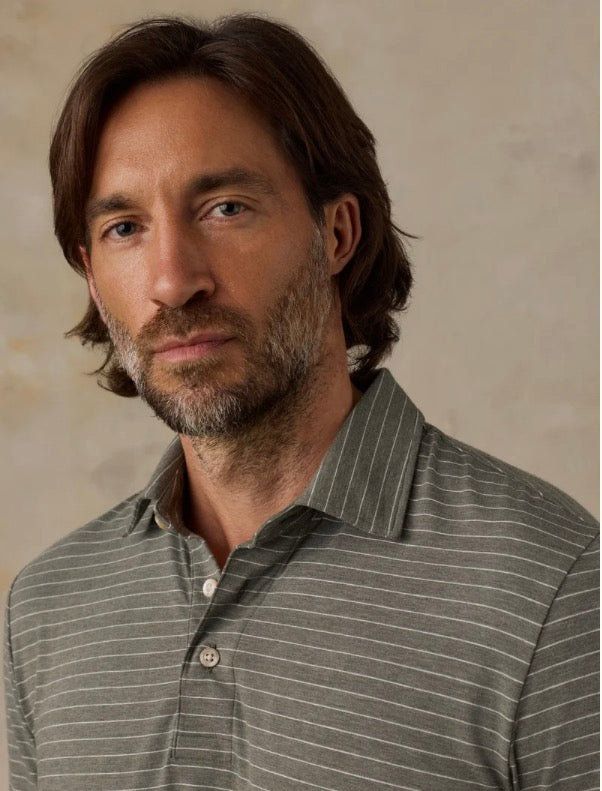Faherty Long Sleeve Movement Polo