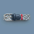 La Boucle Woven Canvas Belt Wimbledon