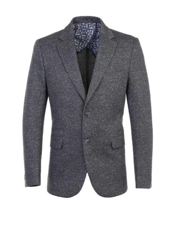 Luchiano Visconti Double-Faced Birdseye Indigo Knit Sport Coat