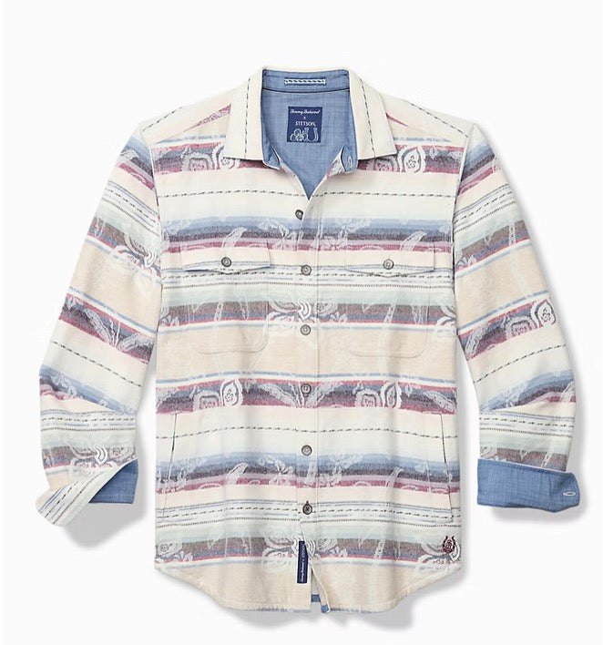 Tommy Bahama x Stetson Peco Palms Jacquard Shirt Jacket