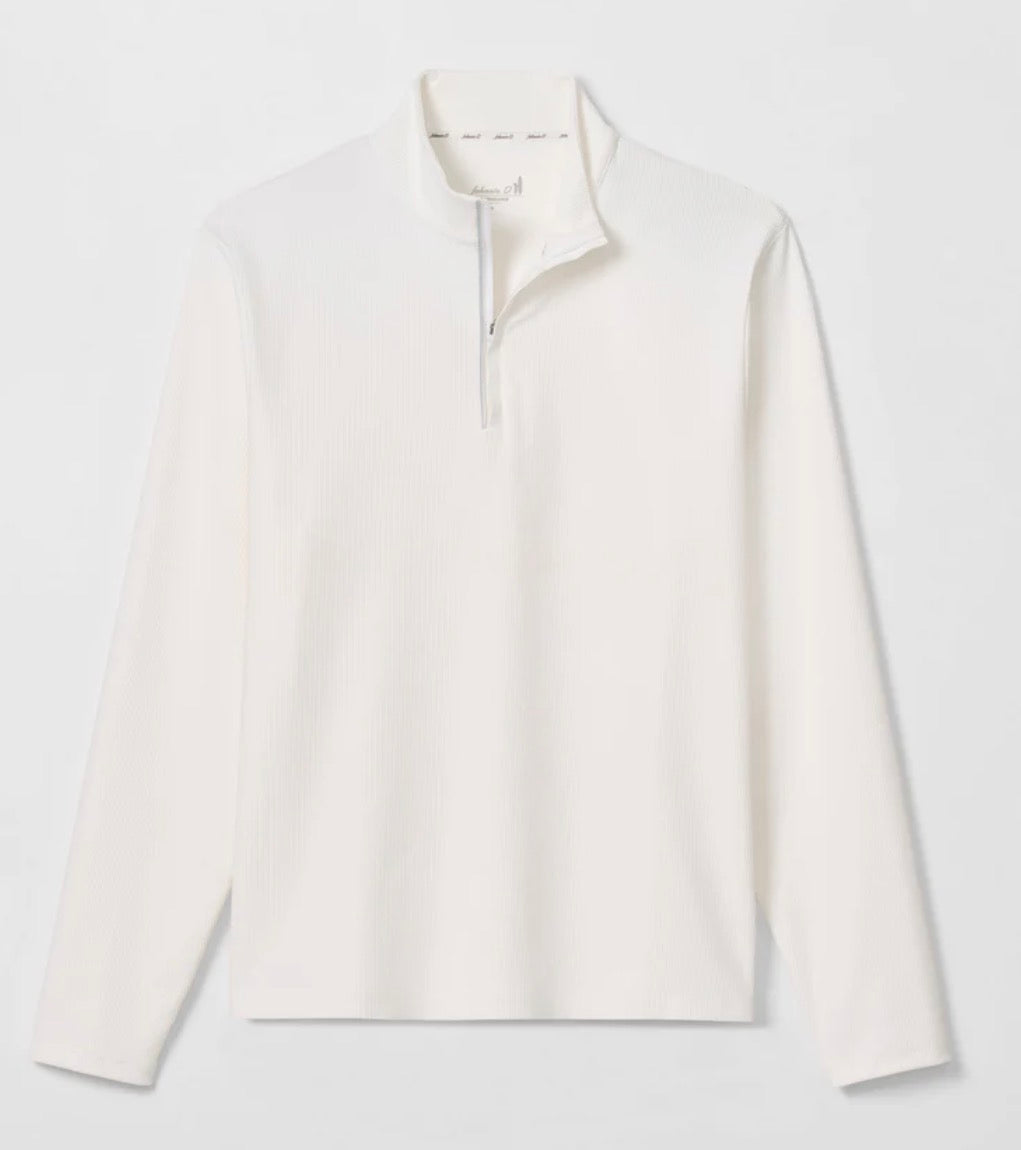 Johnnie-O Hoppin Ribbed Knit Performance 1/4 Zip Pullover
