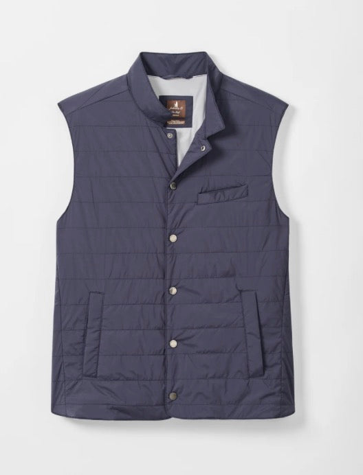 Johnnie-O Bauer Snap Front Quilted Vest