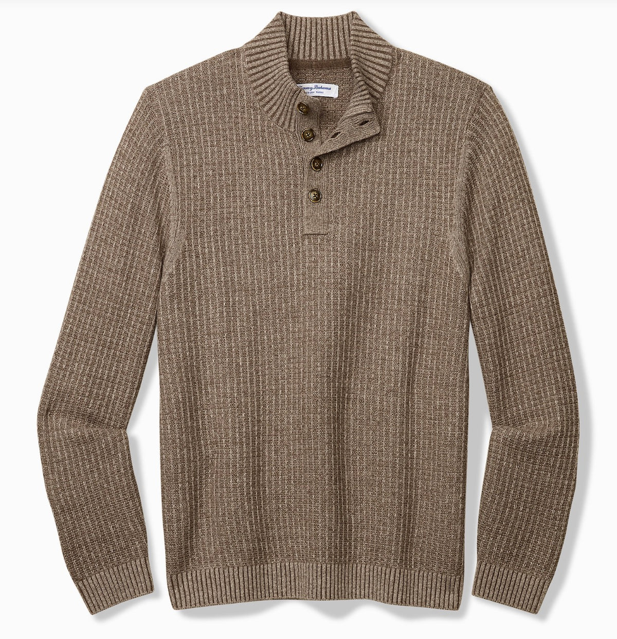 Tommy Bahama Autumn Pier Button Mock-Neck Sweater