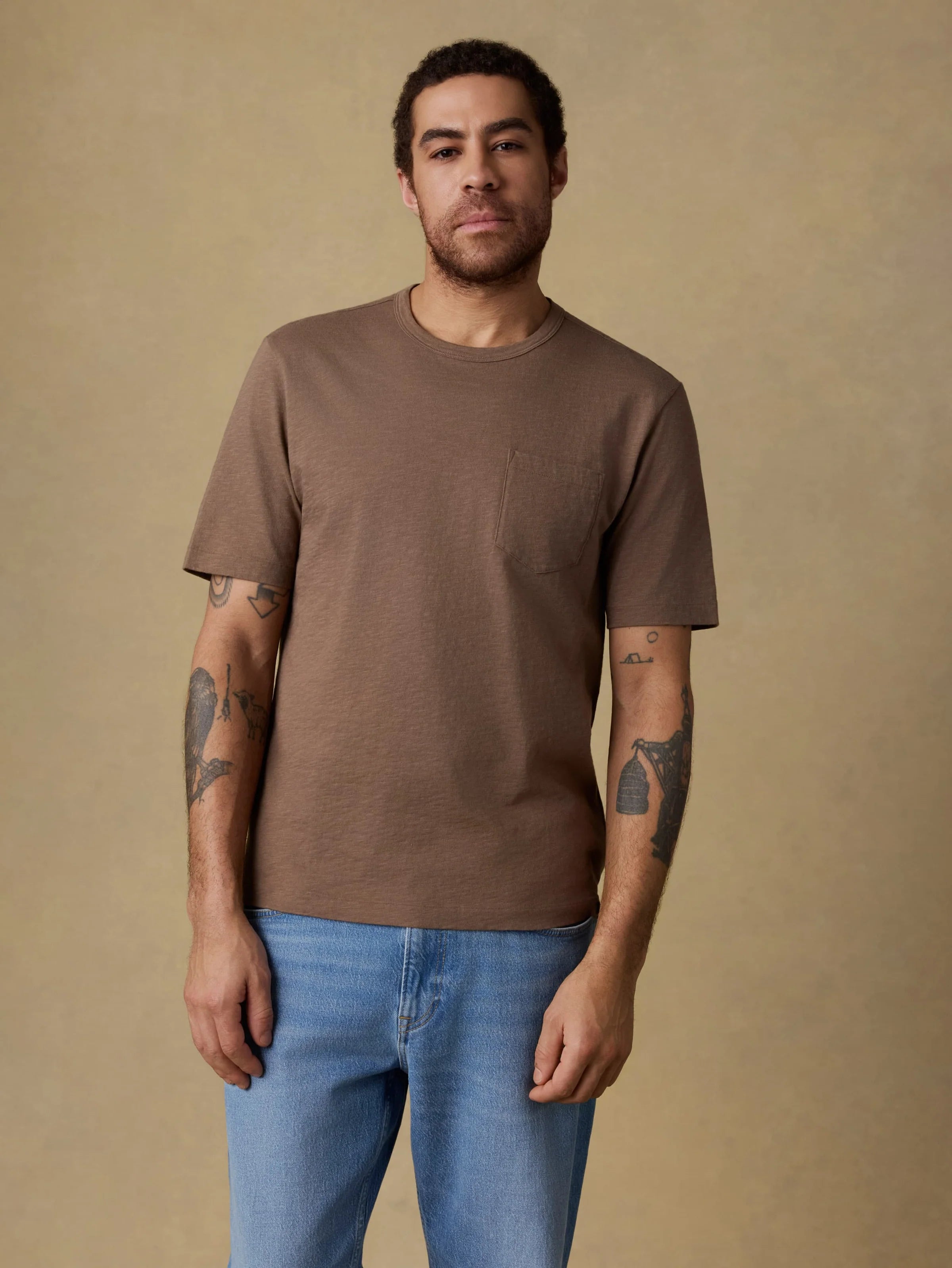 Faherty Sunwashed Pocket Tee