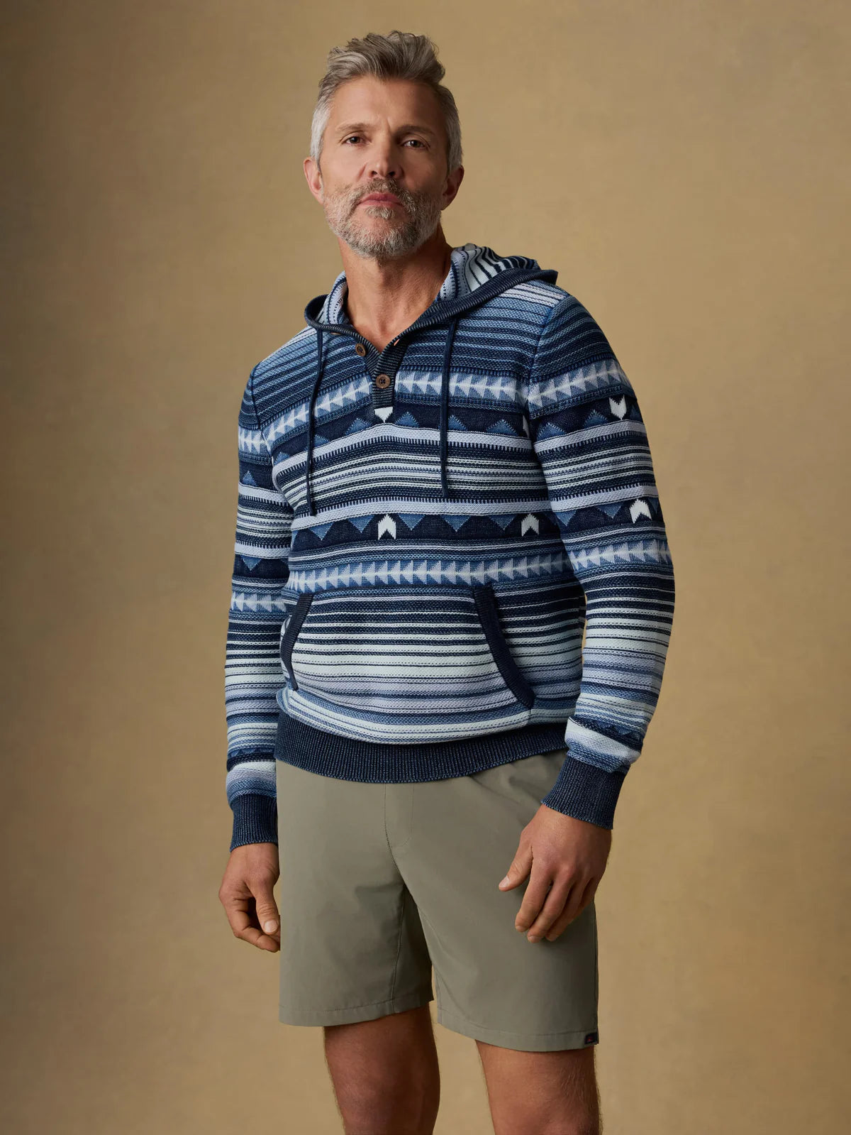 Faherty Indigo Sweater Hoodie