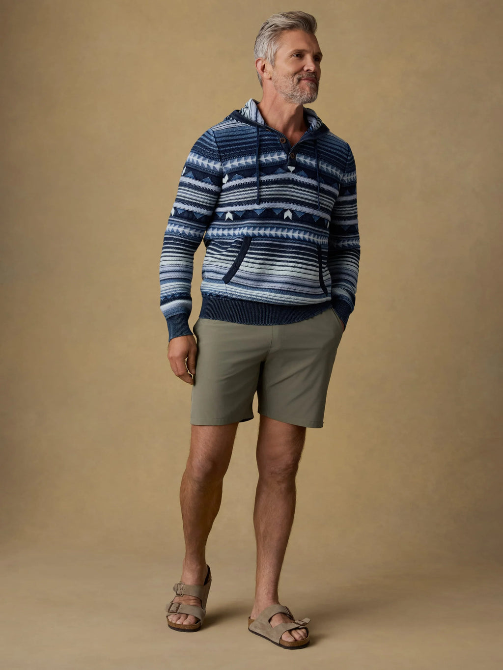 Faherty Indigo Sweater Hoodie