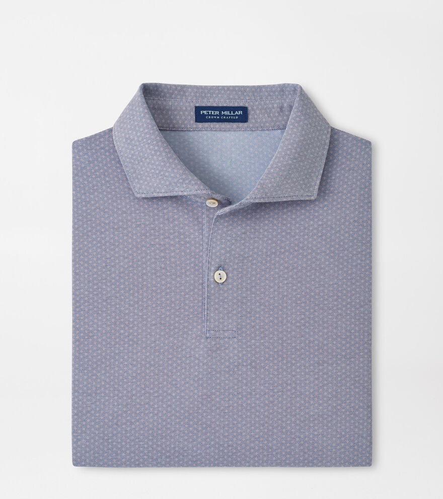 Peter Millar Albatross Diamond Cotton-Blend Piqué Polo