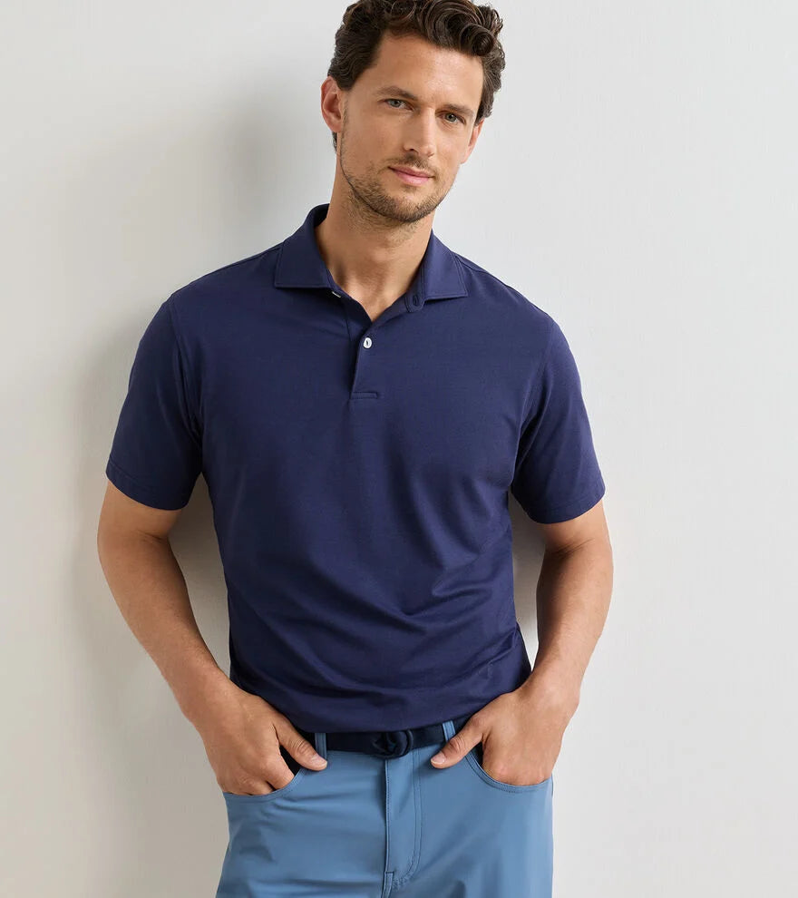 Peter Millar Albatross Cotton-Blend Piqué Polo