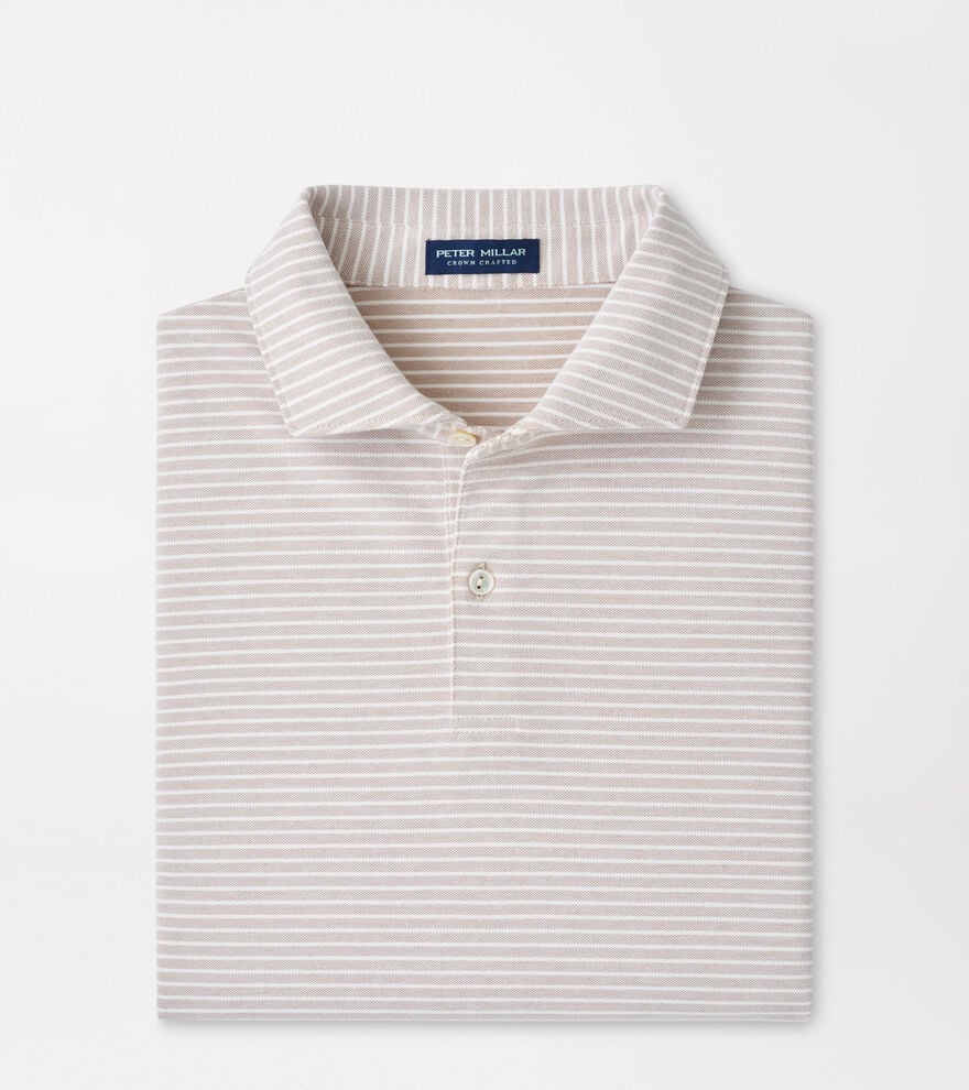 Peter Millar Albatross Stripe Cotton-Blend Piqué Polo