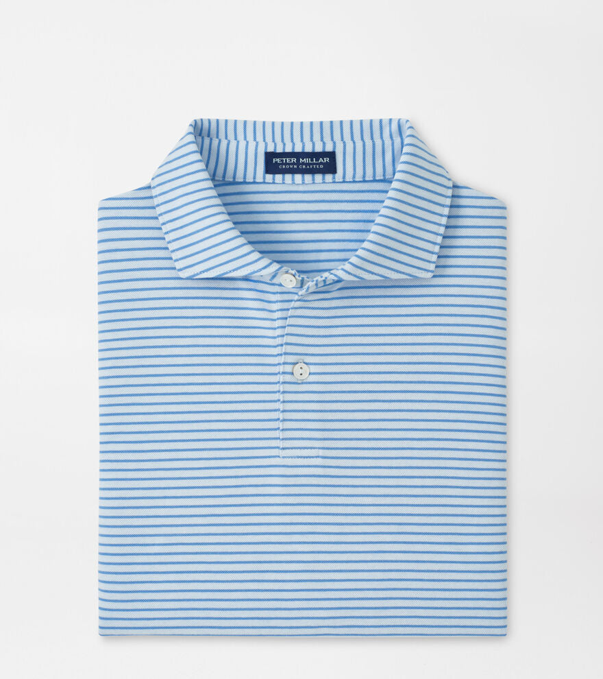 Peter Millar Albatross Stripe Cotton-Blend Piqué Polo