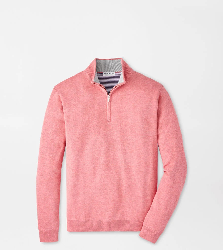 Peter Millar Coolspun Lite Cotton Quarter-Zip Sweater