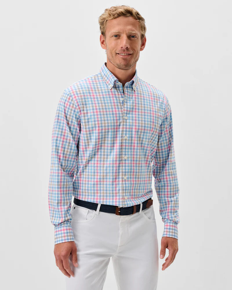 Johnnie-O Everyday Performance Button Down Shirt - Yosef Check